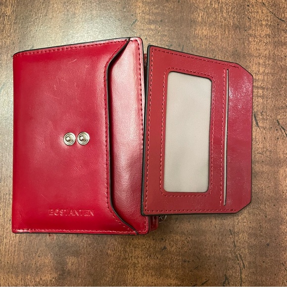 BOSTANTEN Red Leather Wallet - Picture 5 of 7